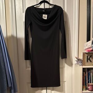 NWT Elegant Black Long Sleeve Dress